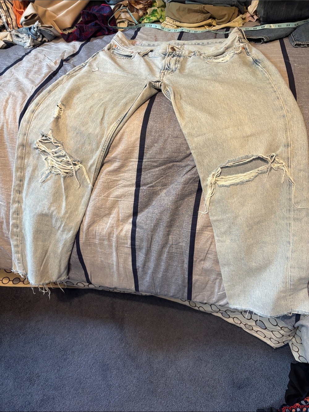 GAP Light Blue Boy Jean Mid Rise Denim